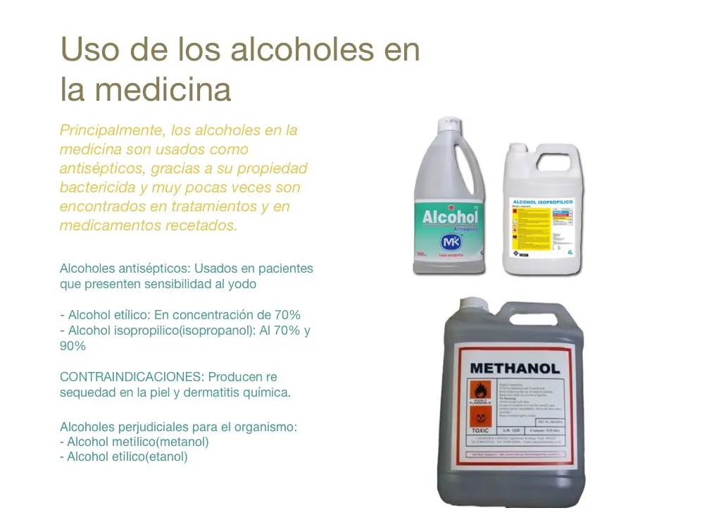 El Alcohol etílico, componentes, usos y aplicaciones